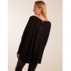 Leopard Star Print Button Back Batwing Top Leopard Star Print Button Back Batwing Top