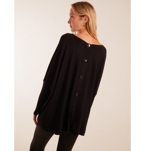Leopard Star Print Button Back Batwing Top Leopard Star Print Button Back Batwing Top