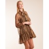 Leopard Print Pussy Bow Frill Shirt Dress Leopard Print Pussy Bow Frill Shirt Dress