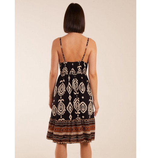 Crossover Aztec Border Dress Crossover Aztec Border Dress