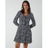 Tie Neck Fit And Flare Mini Dress Tie Neck Fit And Flare Mini Dress